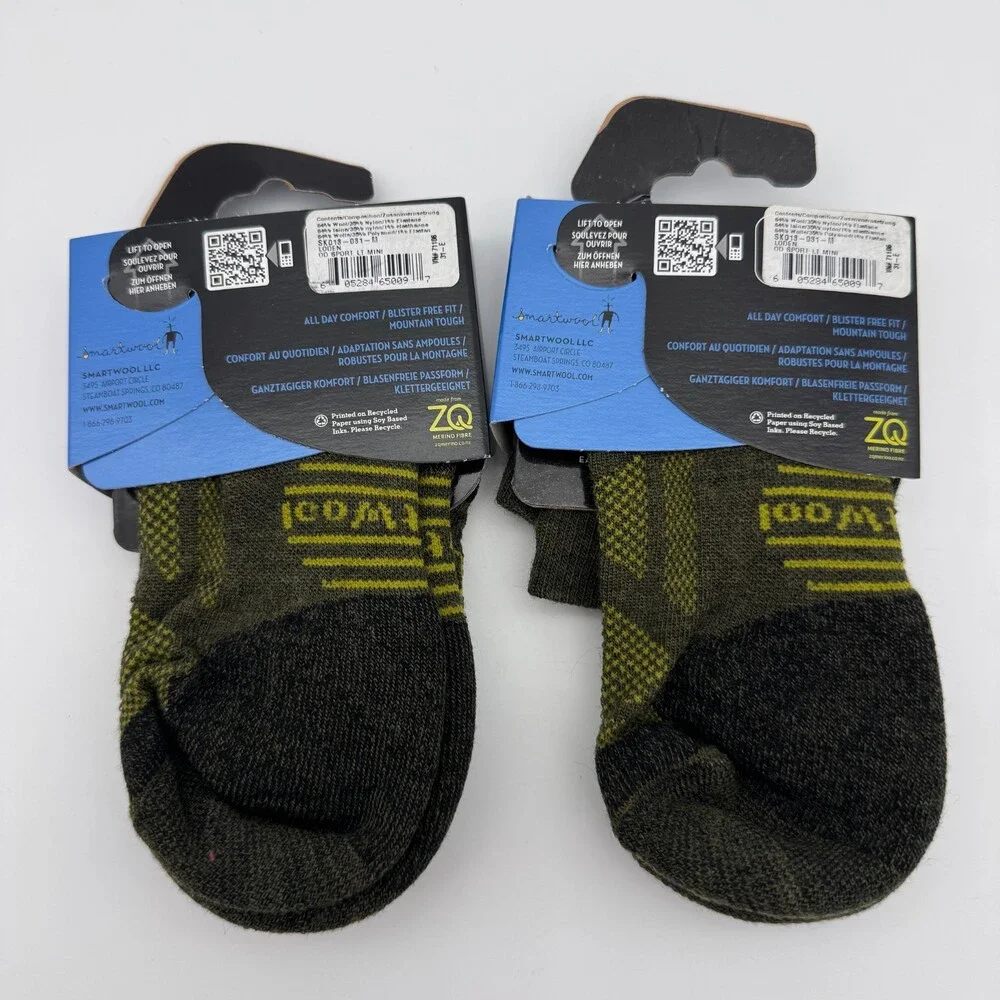 SmartWool Socks Mens Medium Outdoor Sport Light Cushion Merino Wool Blend NEW